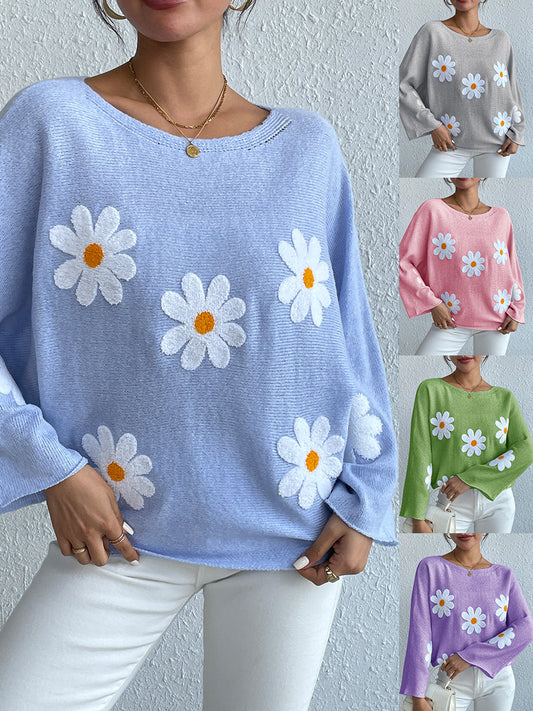 Bat Sleeve Sweater For Women