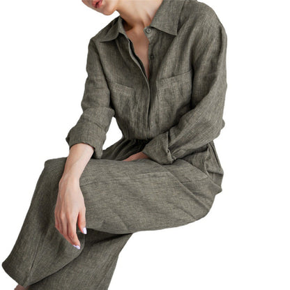 Loose Plus Size Wide Legs Jumpsuit For Women