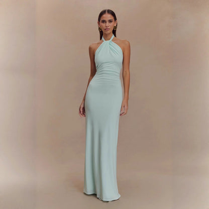 Backless Bodycon Halter Dress